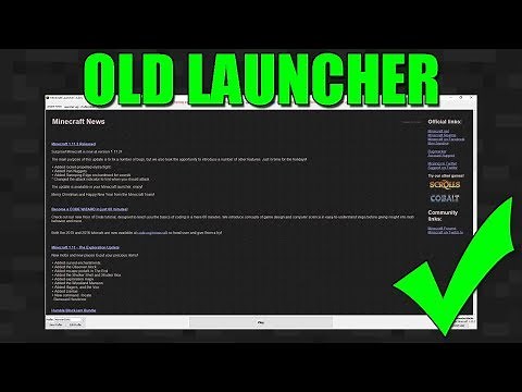 How To Get Back To The Old Launcher in Minecraft (NOV 2017) Tutorial