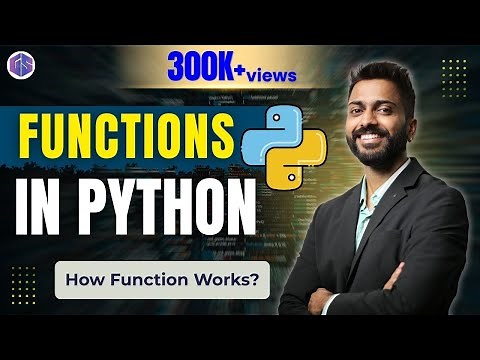 Lec-42: Function in Python | How Function works | Python for beginners