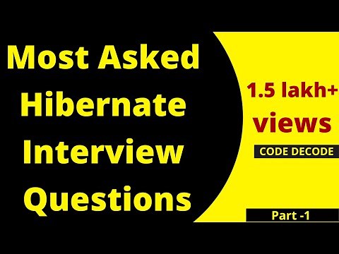 Hibernate Interview Questions and Answers in Java with examples PART -1[ MOST ASKED] Code Decode