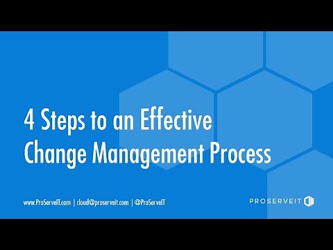 4 Steps to an Effective Change Management Process