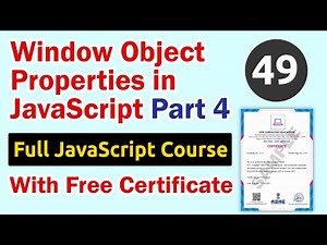 Window Object Properties in JavaScript Part 4