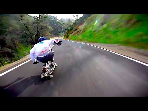 Downhill longboarding on highest speed! (best of the month) |April