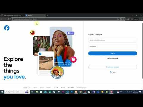 html css javascript php mysql fb login mockup