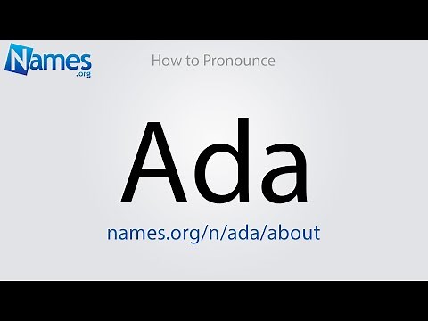 How to Pronounce Ada
