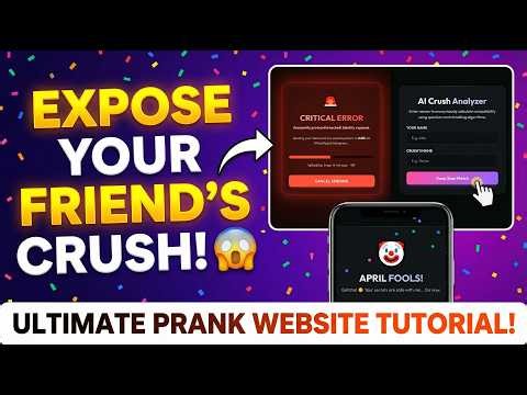 🔥 Best April Fool's Prank Website that Reveals Your Friend's CRUSH 😲