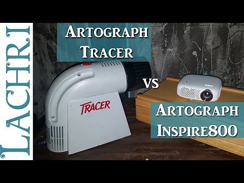 Artograph Tracer and Inspire 800 projectors w/ Lachri