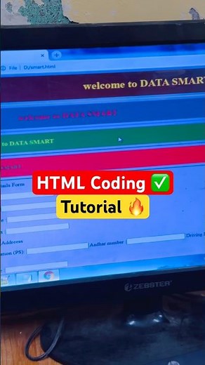 HTML beginners Tutorial 😳 #htmlcoding #html #javascript #css