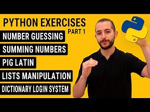 Learn Python Programming With 5 Beginner Python Exercises | 2h FREE Python Tutorials