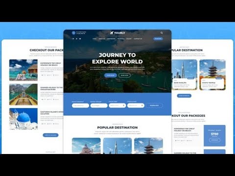 Complete Responsive Travel Website | HTML CSS JavaScript (Step-by-Step)