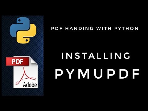 Installing pymupdf | PDF handling with python | #pyGuru