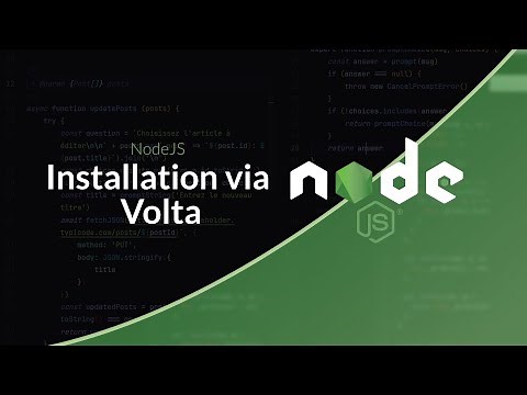 Server-side JavaScript: Install NodeJS with Volta