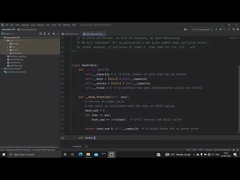 Hash Tables or Dictionaries with Python