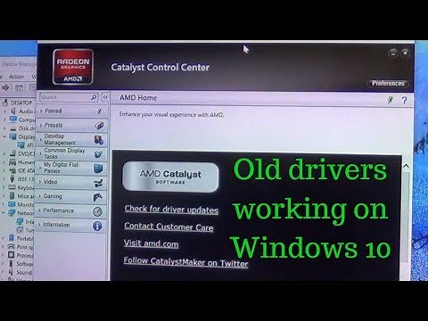 How to install a legacy ATI (AMD) Radeon driver on Windows 10