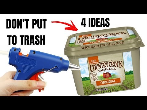 4 ideas to recycle plastic container/diy craft