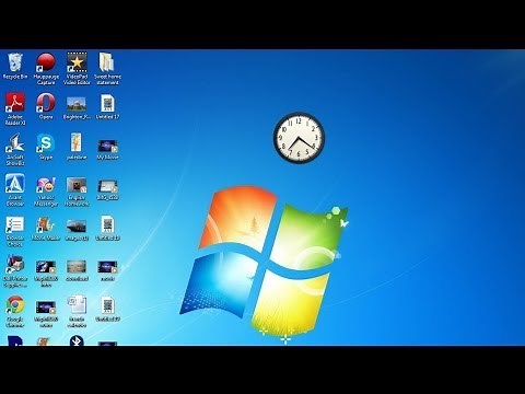 How To Add A Clock To Your Desktop On Your PC/Laptop-HD