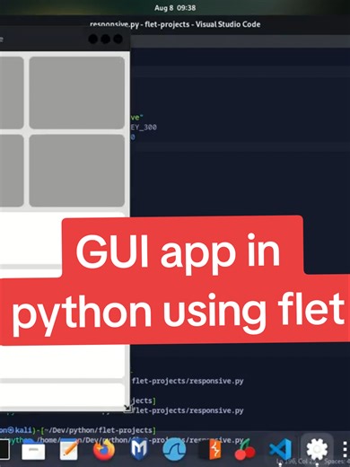 Built a gui app in python using flet. #python #flet #creatorsearchinsights