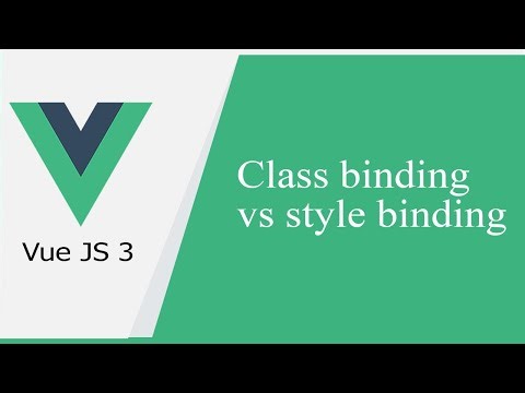 Vue JS 3 # 13 Class binding vs style binding