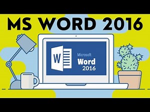 Class 5 | A Quick Tour To Word 2016 | ICSE Syllabus