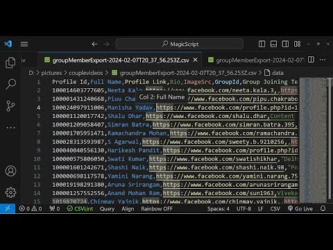 Javascript Facebook API Example to Extract Unlimited FB Group Members Info & Save it inside CSV File