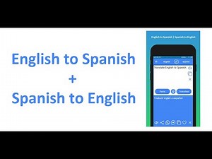 EngEspEng: English to Spanish Translation App and Spanish to English Translation App Demo