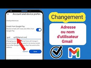Comment modifier l'adresse Gmail ? | Modifier l'adresse e-mail et le nom d'utilisateur