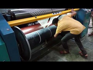 Yarn Warping in Textile Mill