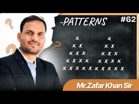 62. Double Pyramid Star Pattern In Python Explained by Zafar Sir