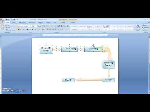 Drawing flowchart or block diagram and grouping using MS Word