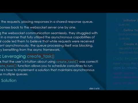How to Use asyncio Queues in Python to Effectively Simulate Thread Processing