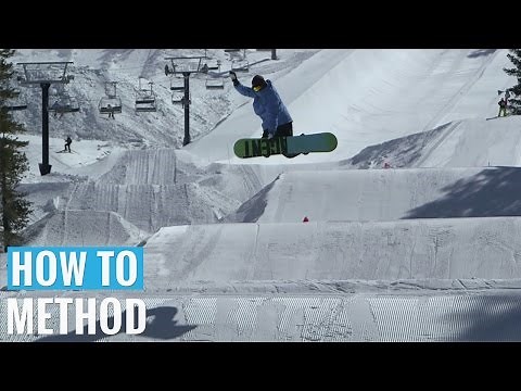 How to Method Grab on a Snowboard - (Regular) Methods Trick Tip