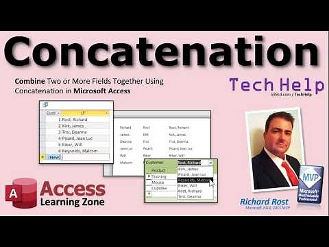Combine Two or More Fields Together Using Concatenation in Microsoft Access