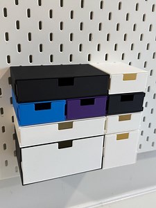 IKEA SKÅDIS Pegboard Drawers: Custom Colors & Sizes - 3D Printed - Etsy