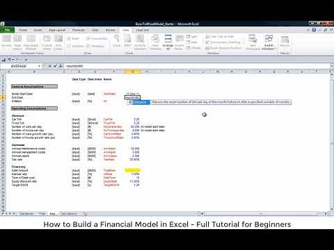 How to Build a Financial Model in Excel - Full Tutorial for Beginners | Simple Project Finance Model