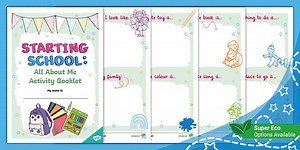 Starting School: All About Me Activity Booklet