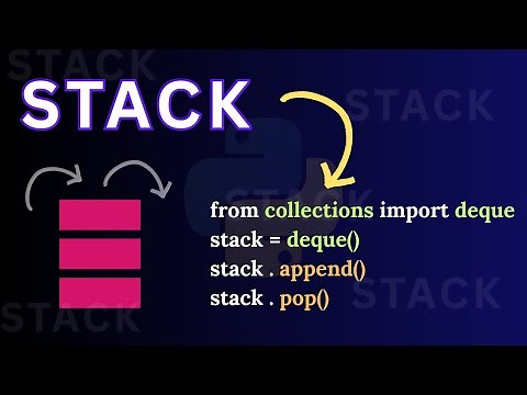 Implement Stack in Python Using Collections and Queue Modules | Python Tutorial | Data Structures