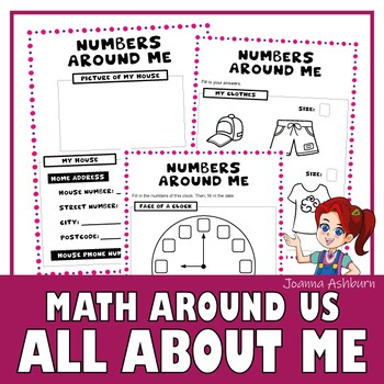 Back to School | All About Me Math Numbers Activity Worksheets