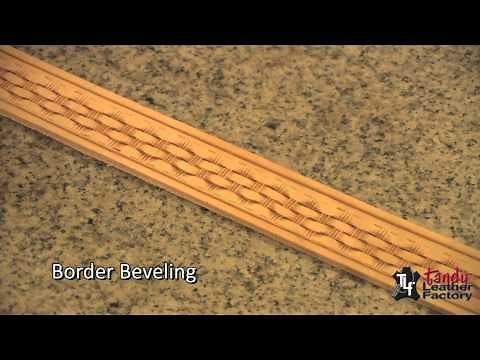 Basketweave Stamping On Leather