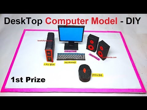 computer model making using cardboard - simple and easy - diy - science exhibition | howtofunda