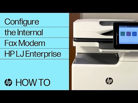 Configure the Internal Fax Modem | HP LaserJet Enterprise | HP
